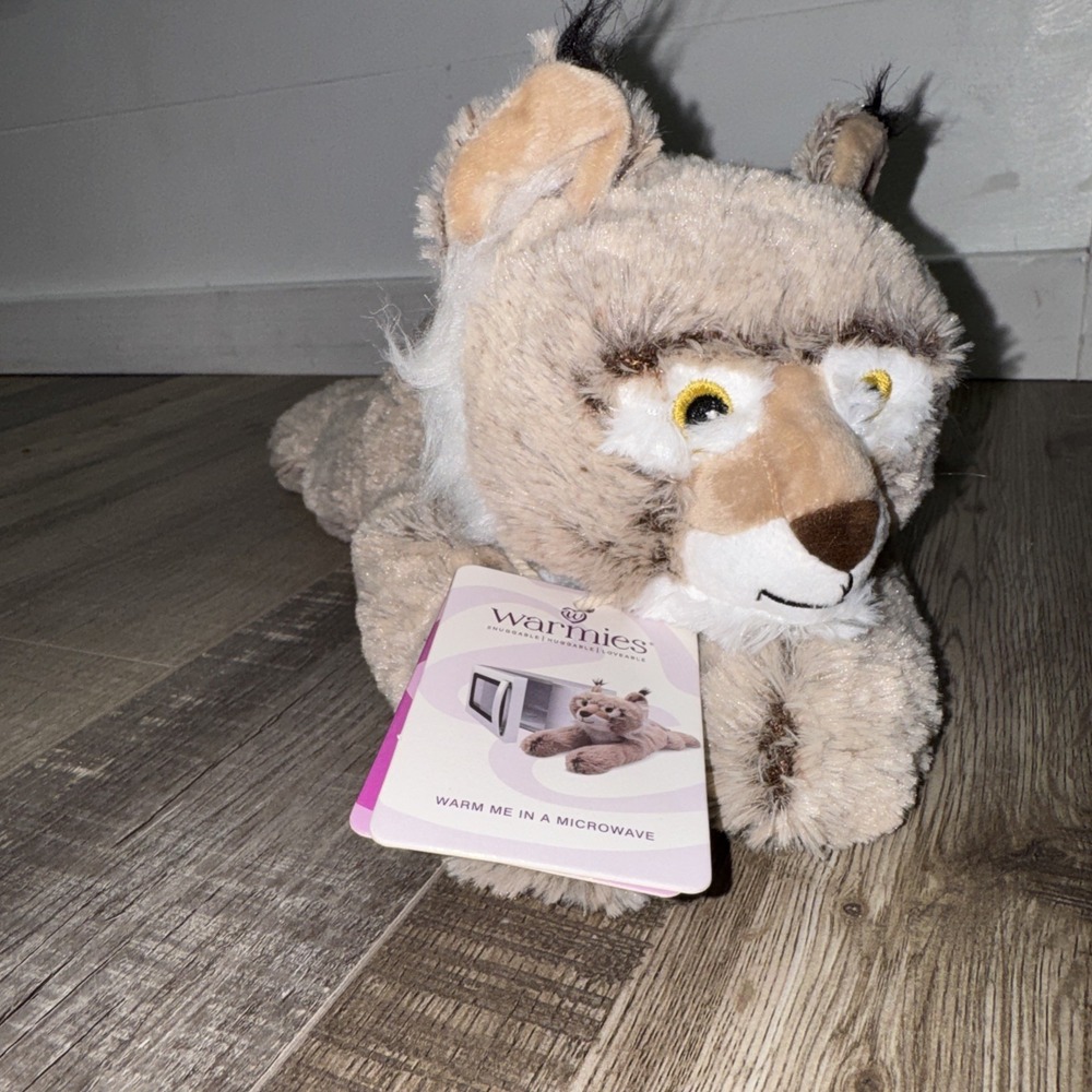 Warmies Cozy Plush - Bobcat Therapy Microwavable Heatable Lavender Scented